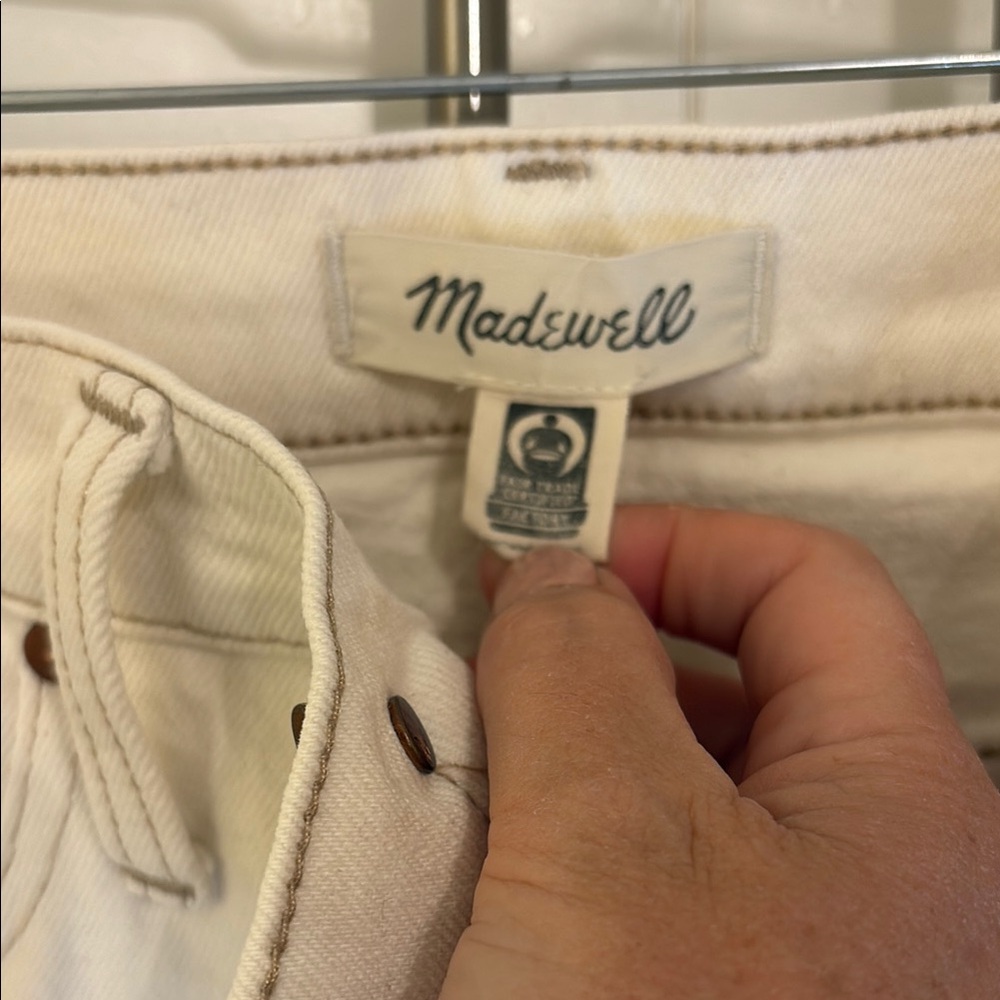 Madewell Classic Ecru Women's Jeans “the perfect vintage crop” - Picture 2 of 4